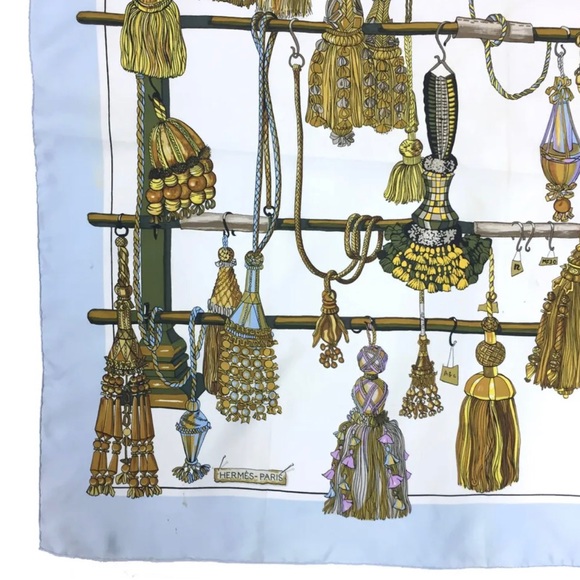 HERMES Pasementerie Carre 90 Multicolor Silk%100 - Picture 4 of 9